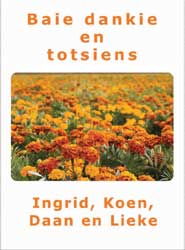 Bloemenzaadbedankjes voor afscheid