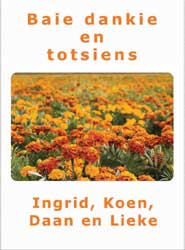 Bloemenzaadbedankjes voor afscheid